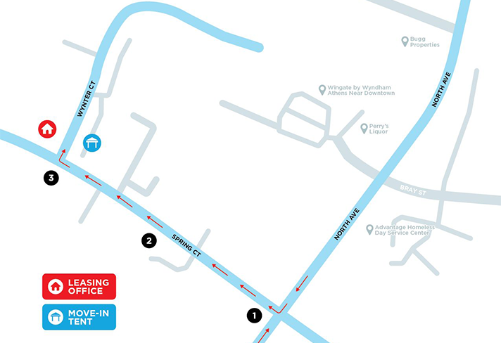 Archer Apartments Move-In Map